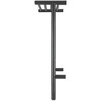 Miazzo 5-Bar Electric Wall Mount Plug-In and Hardwire Towel Warmer with Shelf and Wall Timer in Matte Black