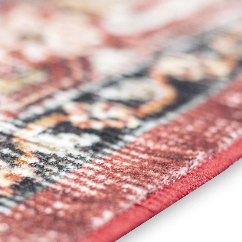 Brio Washable Rug - Red
