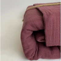 Bamboo Muslin Fitted Crib Sheet - Burgundy by Beba