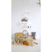 Mobile, nuage - Blanc et Gris