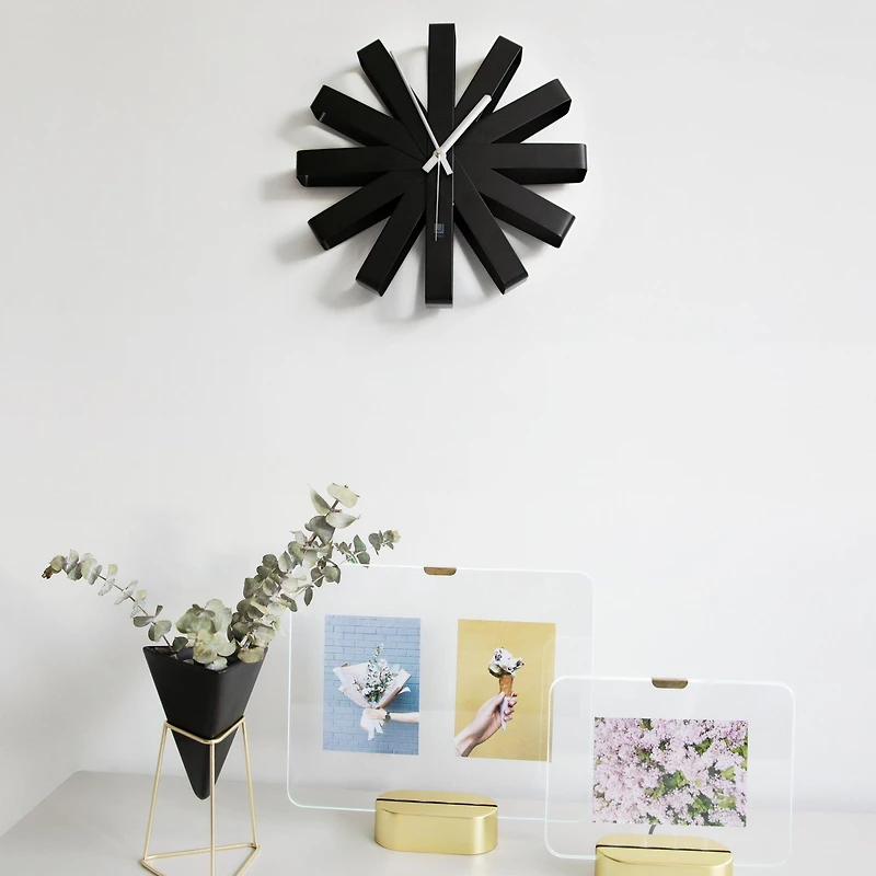 Umbra Ribbon Horloge murale - Noir