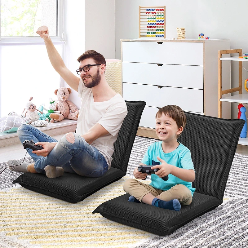 Adjustable 6 Positions Folding Lazy Man Sofa Chair Floor