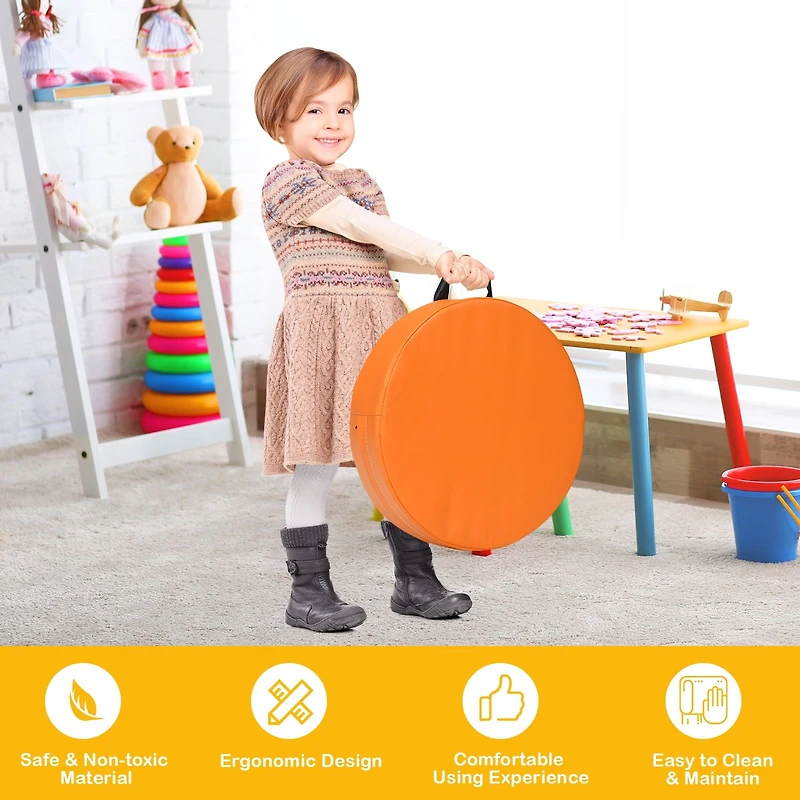 6-Piece Round Floor Cushions