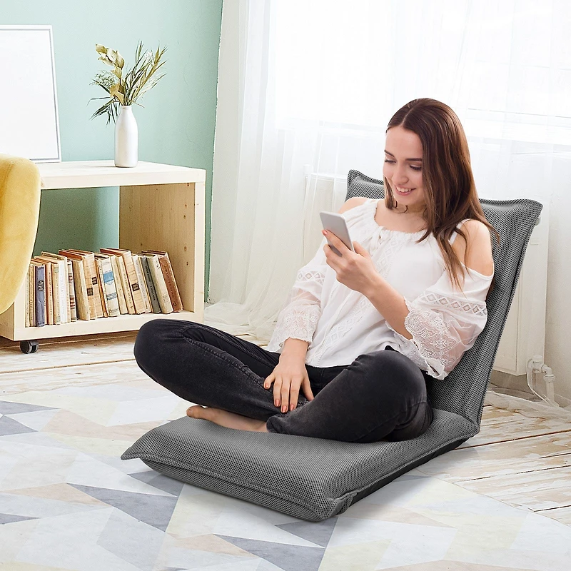 Fauteuil de sol pliable « Lazy Man » réglable en 6 positions