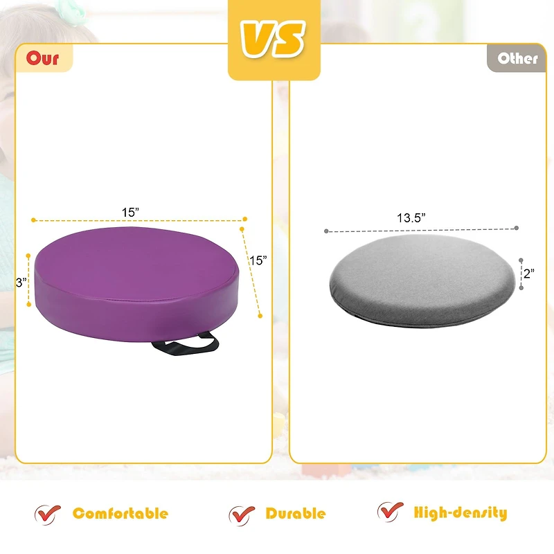 6-Piece Round Floor Cushions