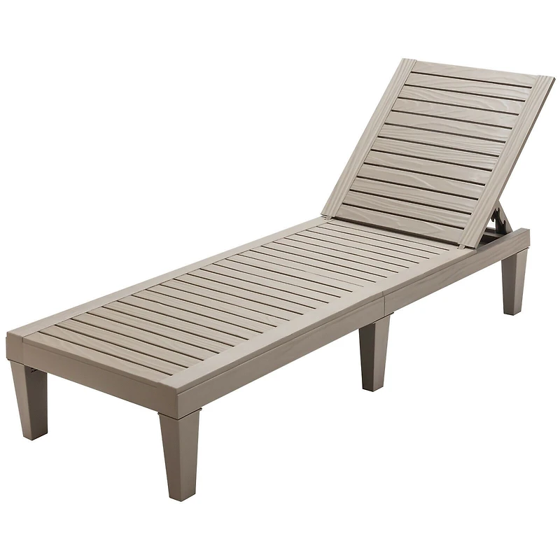 Outdoor Recliner Chair, 5-Position Adjustable Backrest