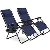 2-Piece Folding Lounge Chair, Zero Gravity