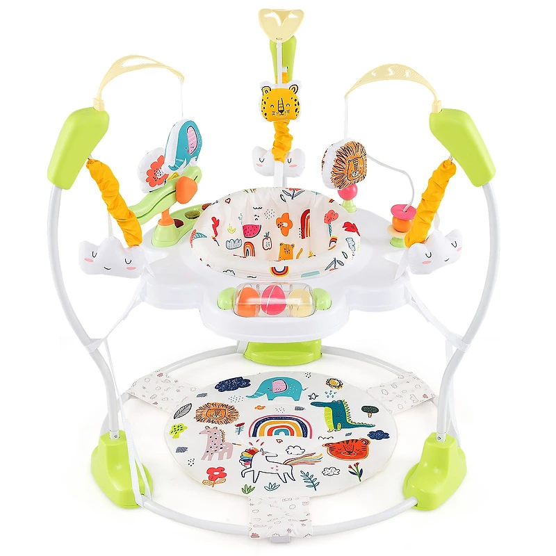 Baby Activity Center Height Adjustable Bouncing Saucer, Interactive Toys