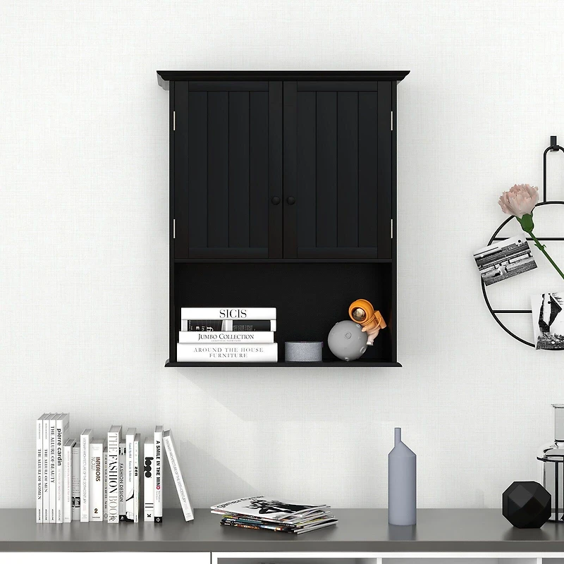 2-Door Wall Mount Bathroom Storage Cabinet
