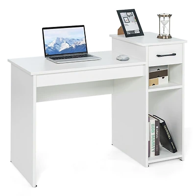 Computer Desk with Drawer and Shelf