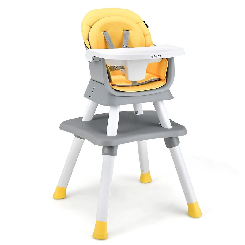 6-in-1 Convertible Baby High Chair - Yellow