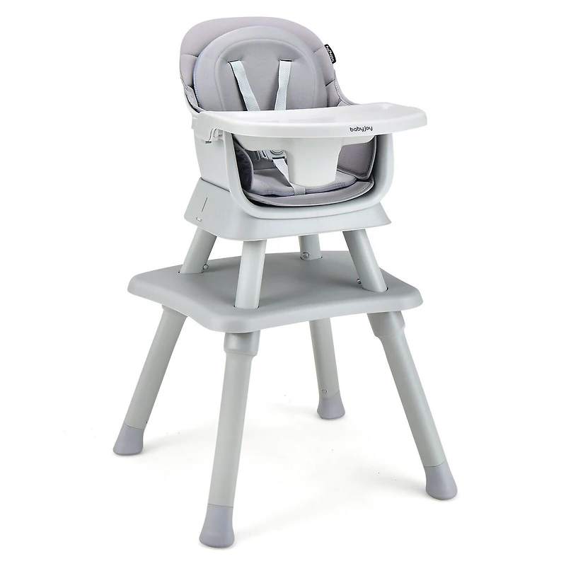 6-in-1 Convertible Baby High Chair - Gray