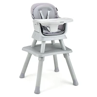 6-in-1 Convertible Baby High Chair - Gray