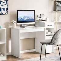 Computer Desk with Drawer and Shelf