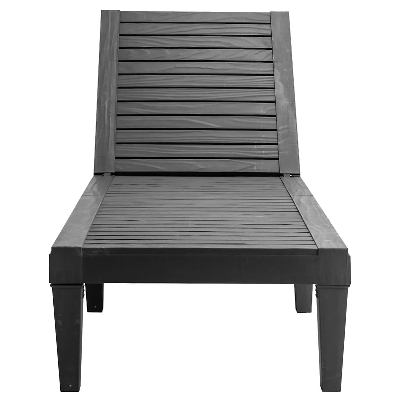 Fauteuil inclinable d'extérieur, dossier réglable sur 5 positions