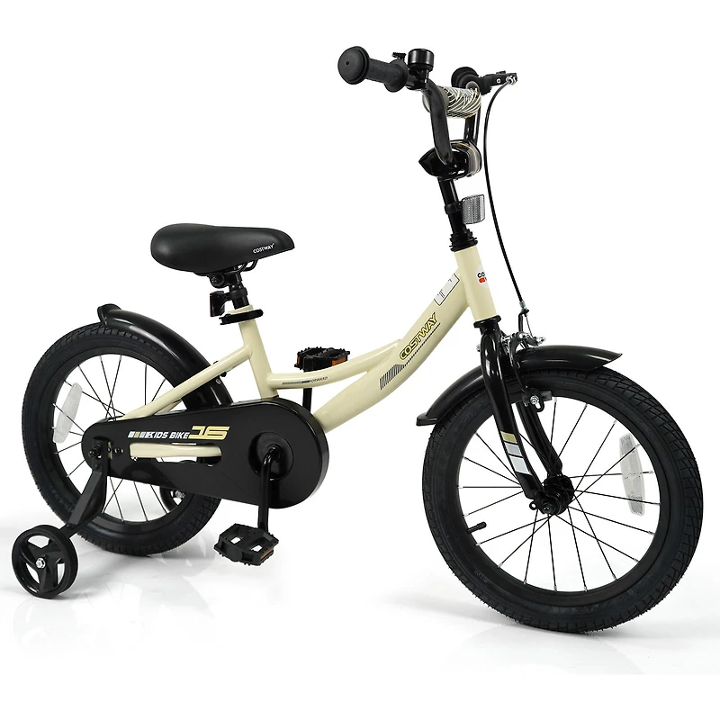 16" Kids Bike Sport Bicycle, Removable Training Wheels