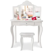 Mini Vanity Table and Stool Set