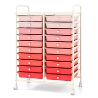 Chariot de rangement roulant à 20 tiroirs