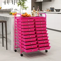 20 Drawers Rolling Storage Cart Studio Organizer