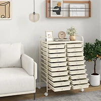 20 Drawers Rolling Storage Cart Studio Organizer