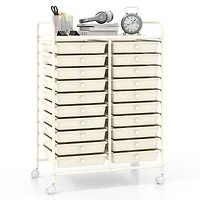 20 Drawers Rolling Storage Cart Studio Organizer