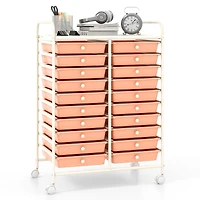 20 Drawers Rolling Storage Cart Studio Organizer