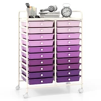 20 Drawers Rolling Storage Cart Studio Organizer