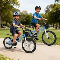 20" Kids Bike Adjustable, Kickstand and Storage Basket for Aged 8+ Years