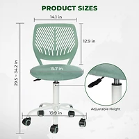 Aqua Fabric Task Chair by Maison Classique