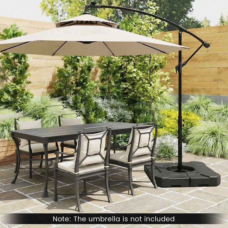274 lbs Cantilever Patio Umbrella Base, Handles