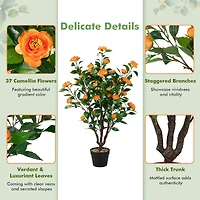 Artificial Camellia Tree - 3.3 Ft