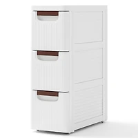 Drawer Rolling Organizer Unit Narrow Storage Cabinet
