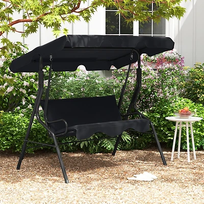 3 Seats Patio Canopy Swing
