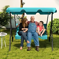 3 Seats Patio Canopy Swing