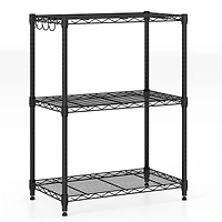 Tier Metal Storage Shelving Unit, V-Shaped Wire Rack and lbs Capacity