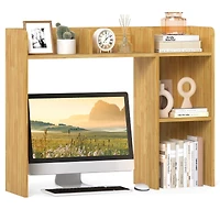 3-Tier Multipurpose Desk Bookshelf, 4 Shelves