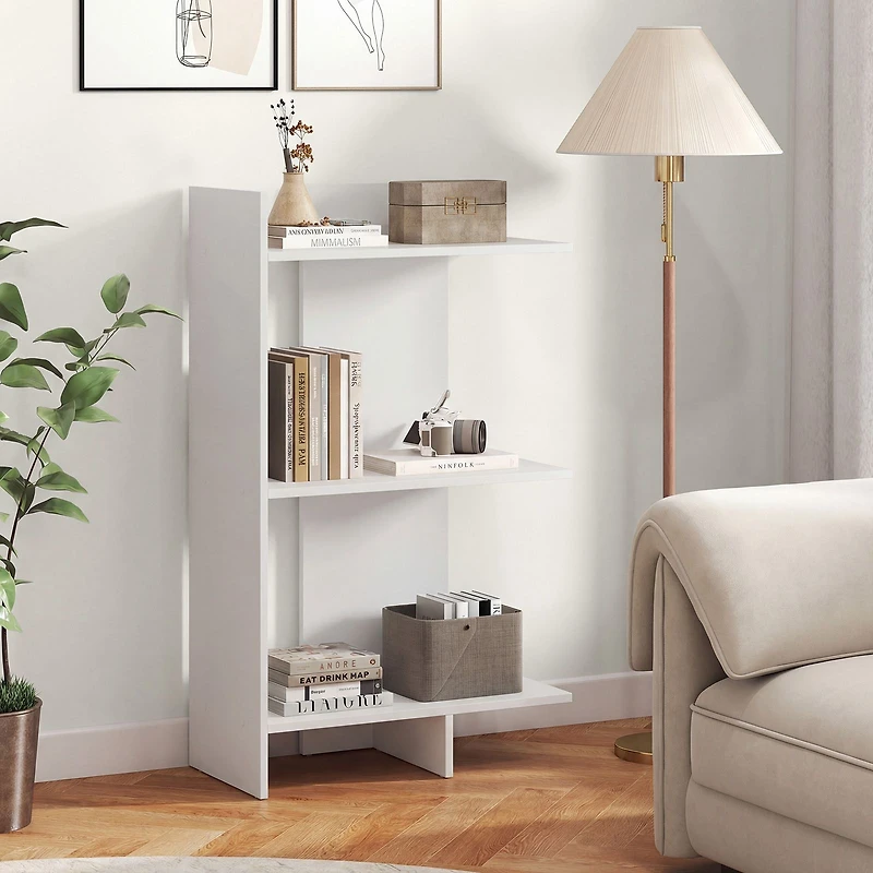 3 Tier Wooden Bookshelf, Anti-Tipping Kit