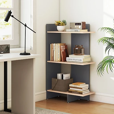 3 Tier Wooden Bookshelf, Anti-Tipping Kit