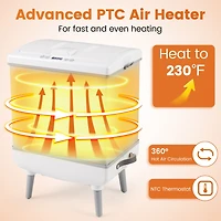 35L Large Towel Warmer, Heating and Drying Modes for Bathroom - Gray