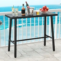 Table de bar de 91 cm de hauteur, pieds réglables