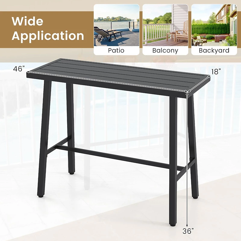 Table de bar de 91 cm de hauteur, pieds réglables