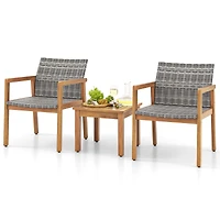 Ensemble de mobilier de jardin 3 pièces, chaise