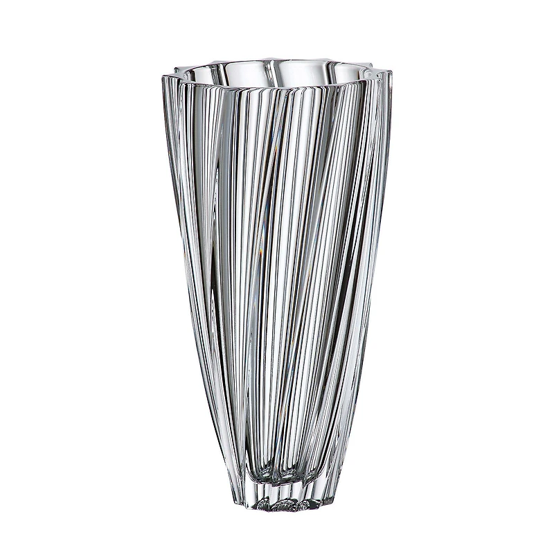 Crystal Bohemia Scallop Vase 30.5cm by Brillant