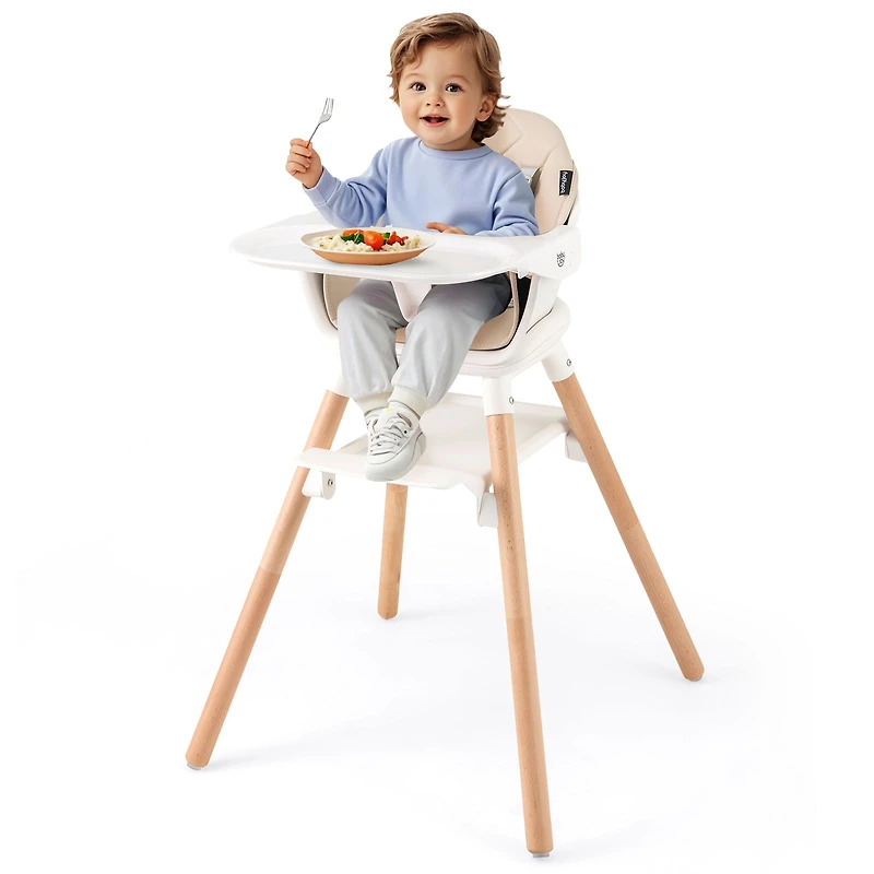 6 1 Convertible Highchair, Safety Harness and Removable Tray