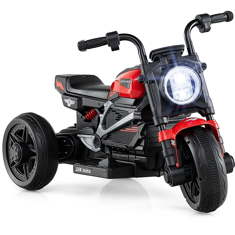 6V Kids Electric Motorcycle, LED Headlight and Music for Toddlers Aged 3-5