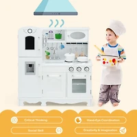 Kitchen Pretend Play Cookware Set Toys for Kids, Water Dispenser