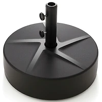Patio Umbrella Base 88LBS Capacity Water and Sand Fillable Market Table Umbrella Stand - Black