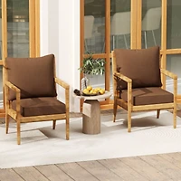Deep Seat Chair Cushion Pads Set, Rope Belts for Indoor and Outdoor