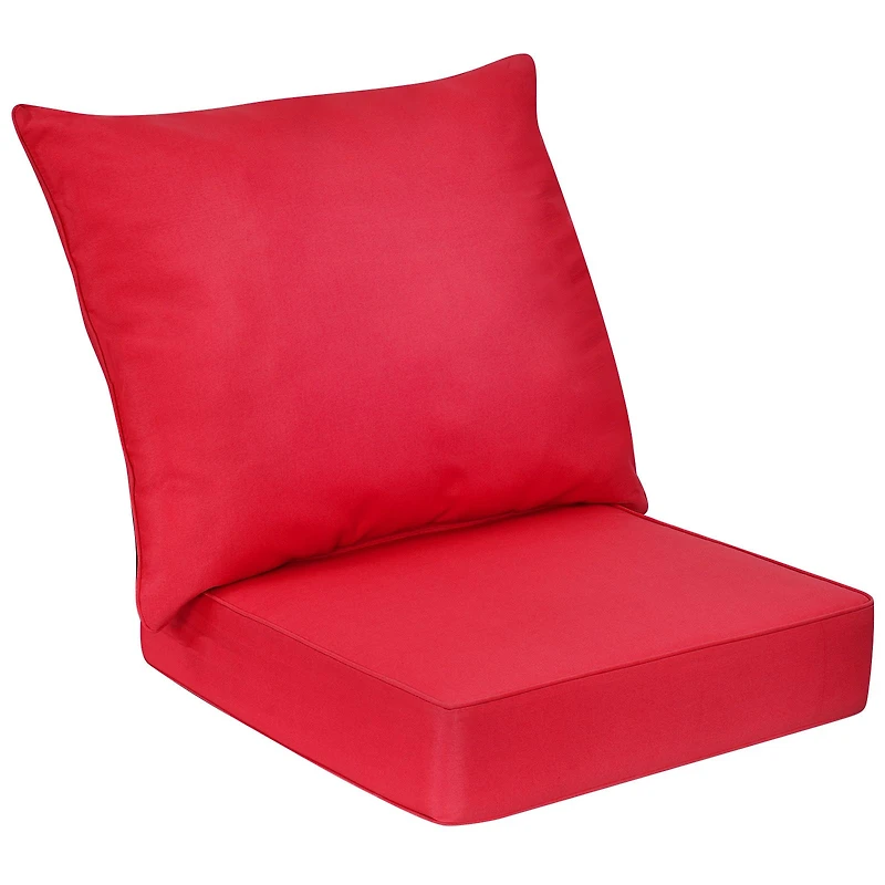 Deep Seat Chair Cushion Pads Set, Rope Belts for Indoor and Outdoor