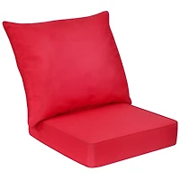 Deep Seat Chair Cushion Pads Set, Rope Belts for Indoor and Outdoor